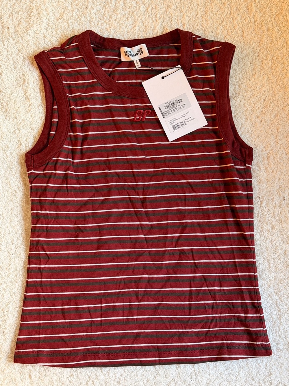 Baum und Pferdgarten Jolen Red Striped Short Sleeve Tee